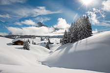 Alpe di Siusi con il Sassolungo d'inverno © Georg Demetz